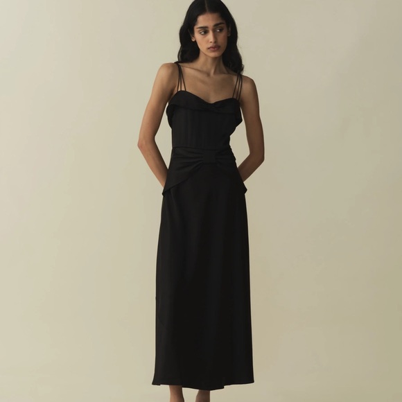 NWT Doen Donetta Dress in Black - Picture 1 of 12